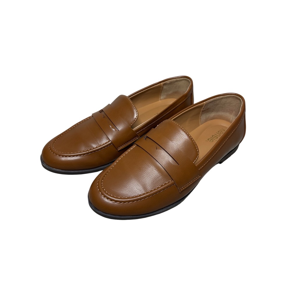Kensie Womens Gitty Loafers Size 7.5 Cognac Casual Office Corporate Career